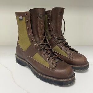 Danner Portland Oregon Made in USA Brown Leather Hunting Work Boots Size 10 Mens